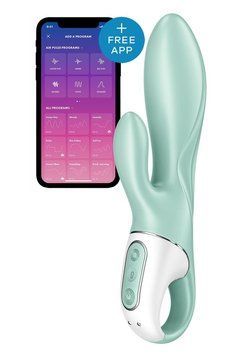 Смарт вібратор-кролик Satisfyer Air Pump Bunny 5+ (м'яте паковання!!!) SO6718-R фото