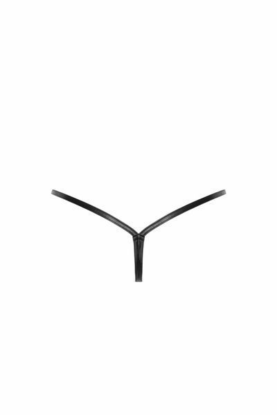Трусики-стрінги Noir Handmade P012 Wild, L, під латекс, крокодиловий принт, застібки з боків SX0341 фото