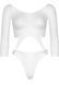 Еротичне боді Leg Avenue Top bodysuit with thong back White SO9150 фото 3