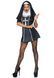 Костюм черниці Leg Avenue Naughty Nun XS, сукня, головний убір SO8549 фото 3