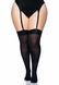 Щільні непрозорі панчохи Leg Avenue Nylon Thigh Highs Black, plus size SO7917 фото 4