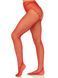 Стрип-колготки Leg Avenue Crotchless Net Tights with Heart Backseam, One Size, червоні, з доступом SX1052 фото 1