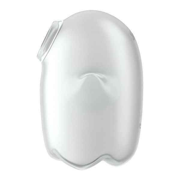 Вакуумний кліторальний стимулятор з вібрацією Satisfyer Glowing Ghost White, світиться в темряві SX0544 фото