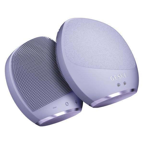 Ультразвукова щітка для тіла та інтенсивний пілінг GESKE Sonic Body Brush&Intensive Exfoliator 7в1 purple HB0358 фото