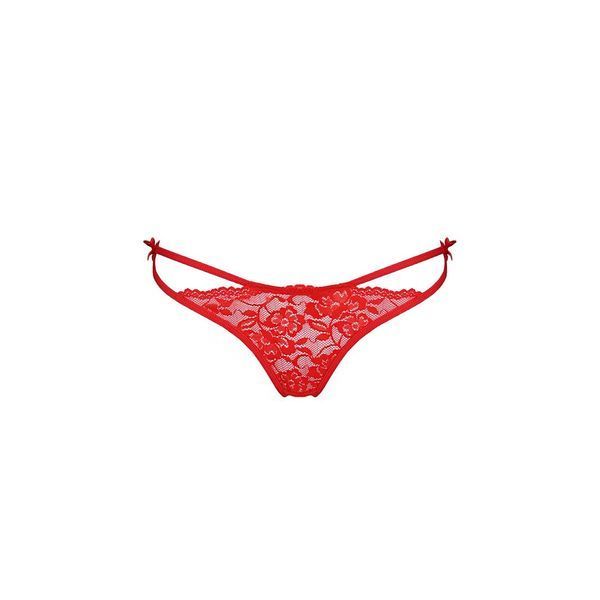 Трусики на зав'язочках з боків Passion Exclusive WARDA THONG XXL/XXXL, red PS26703 фото