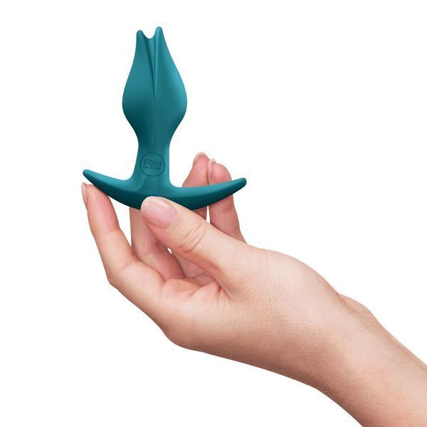 Анальна пробка Fun Factory BOOTIE FEM Bottle Green, у вигляді бутона, діаметр 2,9 см, тонкий обмежувач SX3693 фото