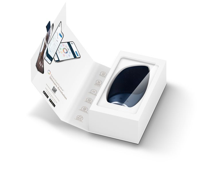 Електронна звукова термо щітка для обличчя GESKE Sonic Thermo Facial Brush 6в1 midnight HB0078 фото