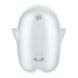Вакуумний кліторальний стимулятор з вібрацією Satisfyer Glowing Ghost White, світиться в темряві SX0544 фото 5