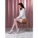 Панчохи Passion ST119 1/2 white, ажурна силіконова резинка з квітковим декором і люрексовою ниткою SO5782 фото 2