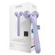 Електронний ультразвуковий ролик для обличчя GESKE Sonic Facial Roller 4в1 purple HB0178 фото 1
