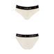 Трусики з широкою гумкою і мереживом Passion PS001 PANTIES M, ecru SO4164 фото 4