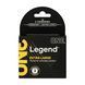 Презервативи ONE Legend Extra Large 3 шт, картонна коробка (м'яте паковання!!!) SX0781-R фото 1
