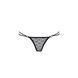 Трусики на зав'язочках з боків Passion Exclusive ZITA THONG S/M, black PS24402 фото 5