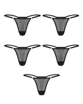 Набір трусиків Obsessive Violami 5-pack thong S/M SX3626 фото