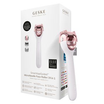 Електронний ролер для обличчя з мікроголками GESKE MicroNeedle Face Roller 9в1 starlight HB0187 фото