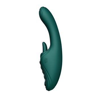 Смарт-вібратор Zalo Ares Turquoise Green, підігрів, 3 мотори, язичок для клітора, стимуляція точки G SX2693 фото