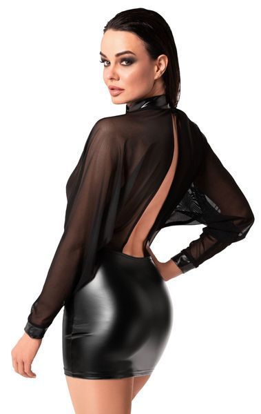 Сукня Noir Handmade F348 Powerwetlook and tulle dress - M SX2090 фото