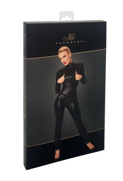Комбінезон Noir Handmade F319 Caged, 3XL, під латекс, довгий рукав, з доступом, кільце на поясі SX0350 фото