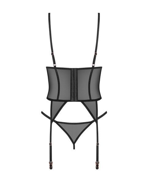 Корсет Obsessive Euridia corset & tanga XS/S SX3577 фото