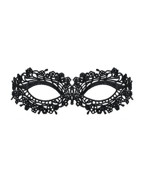 Мереживна маска Obsessive A710 mask, єдиний розмір, чорна SO7188 фото