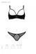 Еротичний комплект Passion MARINA SET WITH OPEN BRA, L/XL, black, відкриті чашки SO9735 фото 5