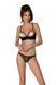 Еротичний комплект Passion MARINA SET WITH OPEN BRA, L/XL, black, відкриті чашки SO9735 фото 1