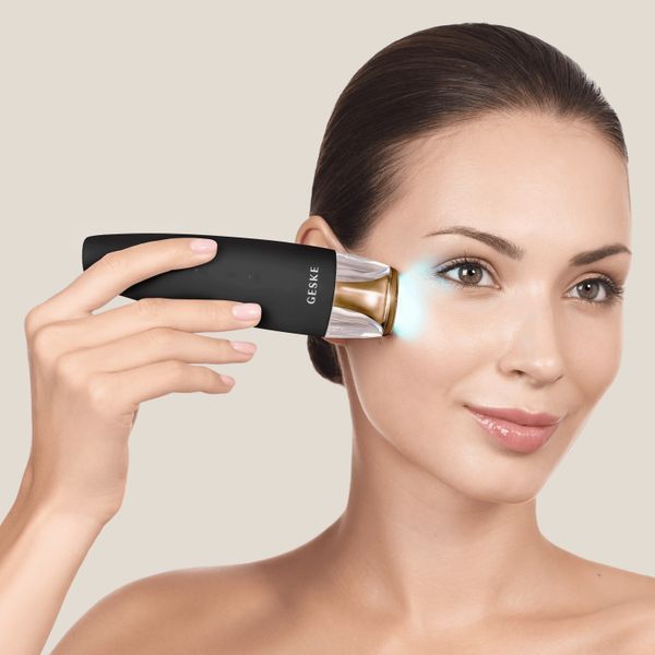 Антивіковий LED-випромінювач для відновлення шкіри обличчя GESKE Anti-Aging Skin Renewer 9в1 gray HB0578 фото