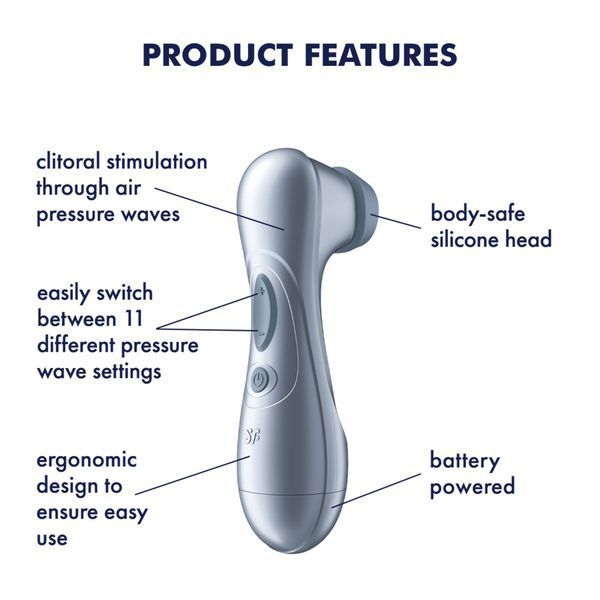 Вакуумний кліторальний стимулятор Satisfyer Pro 2 Generation 2 Battery Series Light Blue SX3837 фото