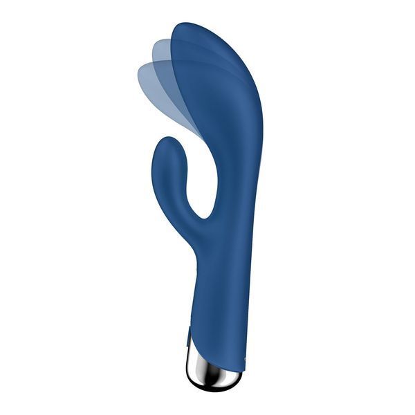 Вібратор-кролик з ротацією Satisfyer Spinning Rabbit 1 Blue, 3 мотори SX0562 фото