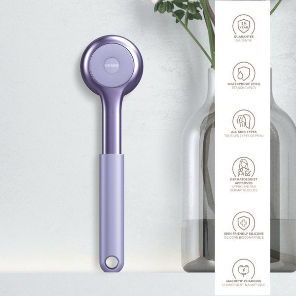 Ультразвукова щітка для всього тіла GESKE Sonic Full-Body Brush&Intensive Exfoliator 8в1 purple HB0380 фото