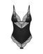 Тедді Obsessive Lobellis teddy, XL/2XL, чорне, ліф з м&rsquo;якою чашкою, відкрита спина, низ-стрінги SX1016 фото 3