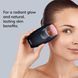 Ролер-масажер для обличчя з рожевим кварцом GESKE SmartAppGuided Rose Quartz Roller 5in1 black HB0645 фото 4