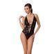 Боді з дуже глибоким декольте Passion DARYL BODY S/M, black EL14802 фото 1