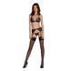 Комплект з відкритим доступом Passion DELIENA SET XXL/XXXL black, ліф, стрінги, пояс для панчіх SO8423 фото 3