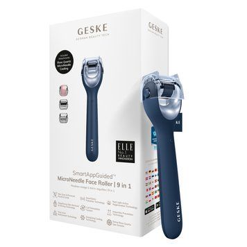 Електронний ролер для обличчя з мікроголками GESKE MicroNeedle Face Roller 9в1 midnight HB0188 фото