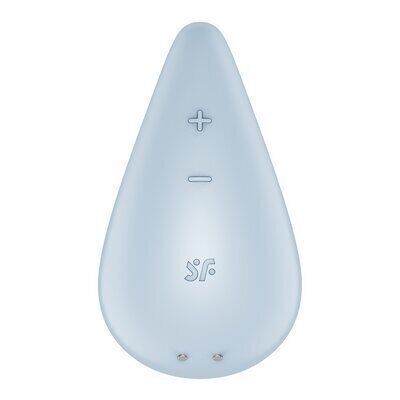 Вібратор для зовнішньої стимуляції Satisfyer Dew Drop Blue, 2 мотори, 12 режимів, м&rsquo;який корпус SX1211 фото