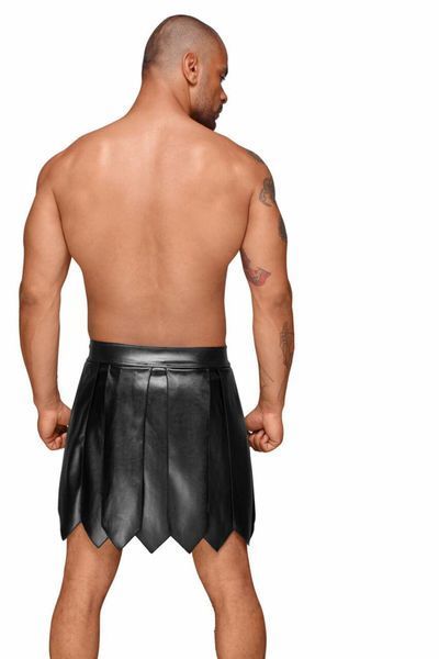 Чоловіча спідниця гладіатора Noir Handmade H053 Eco leather men's gladiator skirt, S, екошкіра SX0071 фото