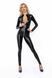 Комбінезон з мокрим ефектом Noir Handmade F293 Powerwetlook catsuit with front zipper, S SX0189 фото 1