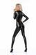 Комбінезон з мокрим ефектом Noir Handmade F293 Powerwetlook catsuit with front zipper, S SX0189 фото 3