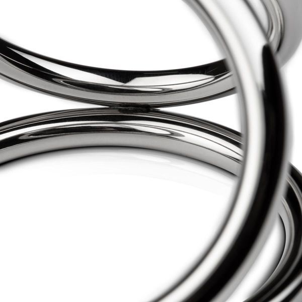 Потрійне ерекційне кільце Sinner Gear Unbendable &ndash; Triad Chamber Metal Cock and Ball Ring &ndash; Large SO4617 фото