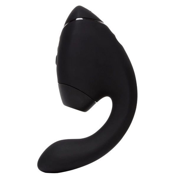 Подвійний вакуумний кліторальний стимулятор з вібрацією Womanizer Next Duo - Black SX3866 фото