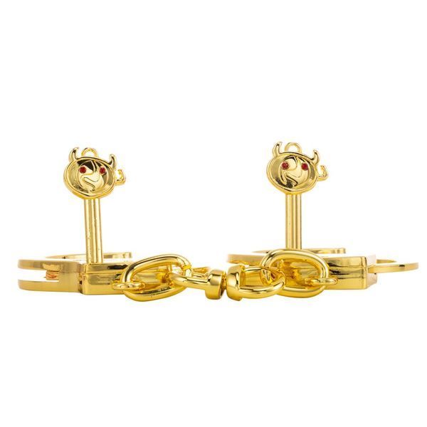 Наручники LOCKINK Pretty-sub Handcuffs, золотисті, металеві, можна відкрити без ключа SX0896 фото
