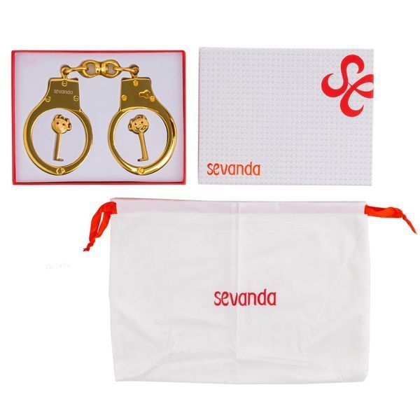 Наручники LOCKINK Pretty-sub Handcuffs, золотисті, металеві, можна відкрити без ключа SX0896 фото