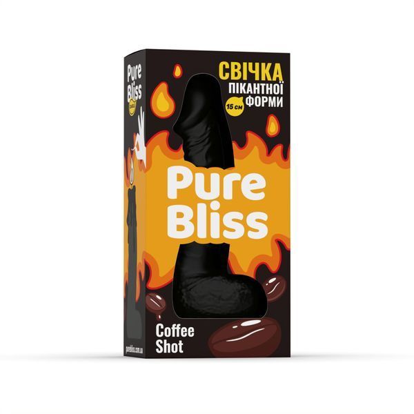 Ароматна свічка пікантної форми Pure Bliss Black Coffee Shot (Кава) 15 см SX3031 фото