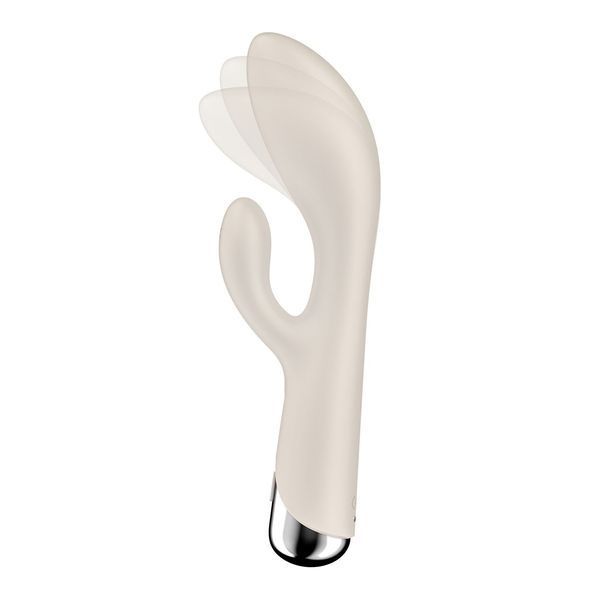 Вібратор-кролик з ротацією Satisfyer Spinning Rabbit 1 Beige, 3 мотори SX0563 фото