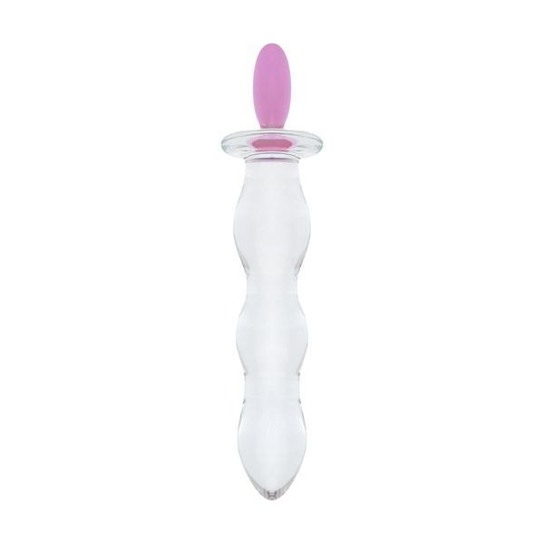 Скляний анальний ланцюжок Gildo Glass Butt Plug Heart Shape No. 35 SX5025 фото