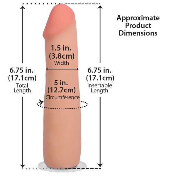 Фалоімітатор Doc Johnson The Realistic Cock ULTRASKYN - 7 Inch Vanilla SX4476 фото