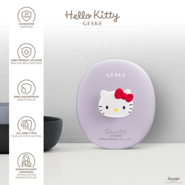 Щітка для обличчя GESKE Facial Brush 3в1 by Hello Kitty з тримачем purple HB0240 фото