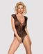 Бодістокінг із великої сітки з мереживом Obsessive B112 teddy S/M/L, чорний, з доступом SO7201 фото 1