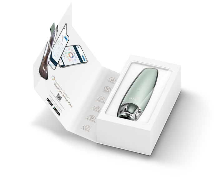 Антивіковий LED-випромінювач для відновлення шкіри обличчя GESKE Anti-Aging Skin Renewer 9в1 green HB0579 фото